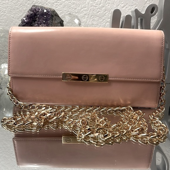 Auth CARTIER Love Collection Long Blush Pink Wallet/crossbody, EUC,RARE - Picture 7 of 17